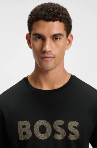 Gloss-logo T-shirt in Pima cotton