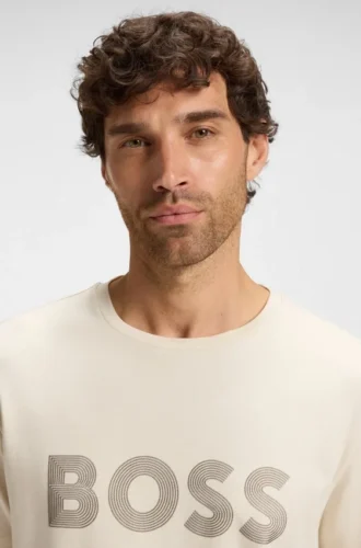 Gloss-logo T-shirt in Pima cotton