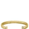 Gold-tone cuff with herringbone pattern Gold-tone cuff with herringbone pattern