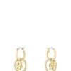 Gold-tone earrings with Double B monogram charm