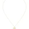 Gold-tone necklace with Double B monogram pendant