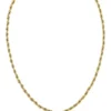 Gold-tone necklace with rope-style chain