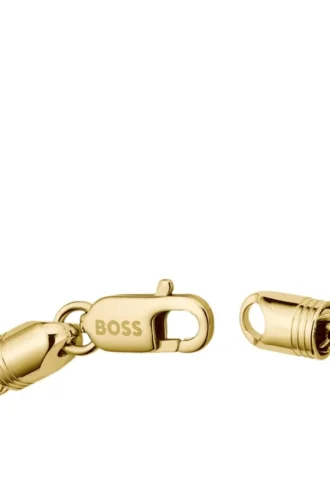 Gold-tone necklace with rope-style chain