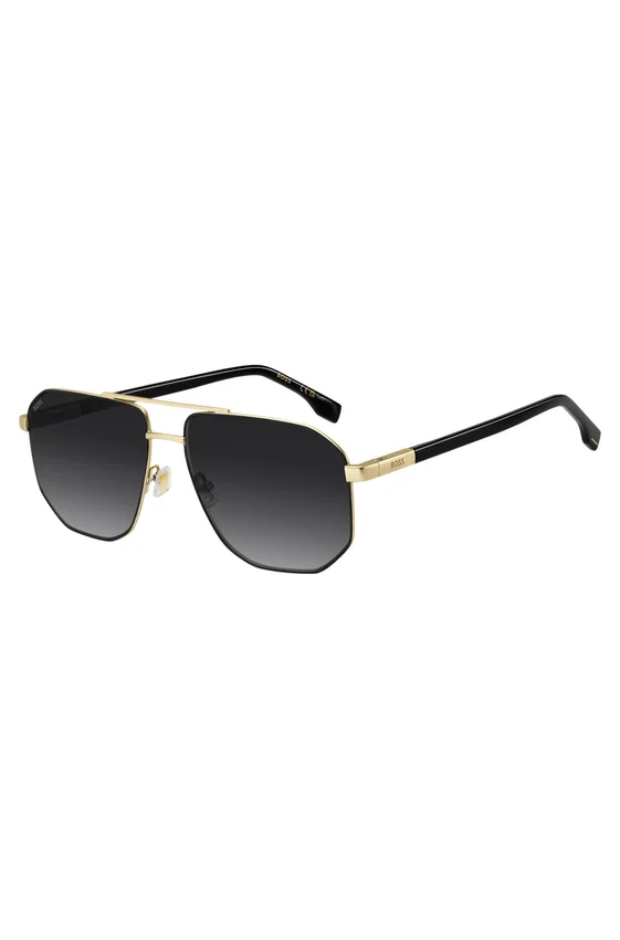 Gold-tone sunglasses with black trim Gold-tone sunglasses with black trim