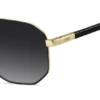 Gold-tone sunglasses with black trim Gold-tone sunglasses with black trim