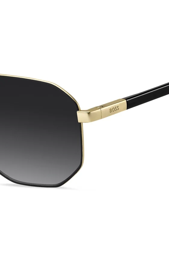 Gold-tone sunglasses with black trim Gold-tone sunglasses with black trim