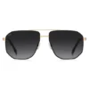 Gold-tone sunglasses with black trim Gold-tone sunglasses with black trim