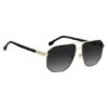 Gold-tone sunglasses with black trim Gold-tone sunglasses with black trim