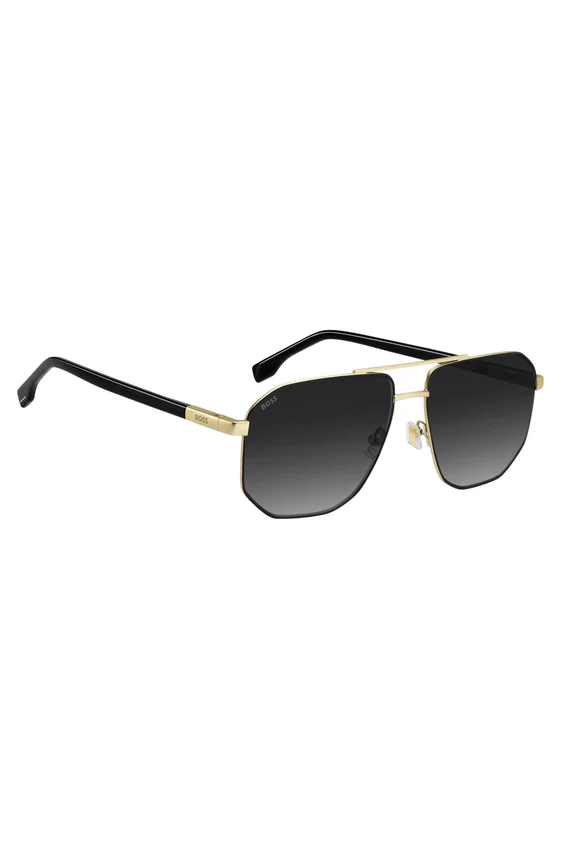 Gold-tone sunglasses with black trim Gold-tone sunglasses with black trim