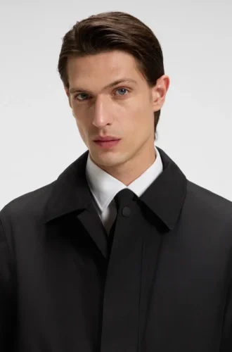 GORE-TEX® water-repellent collared coat