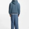 Gradient-logo hoodie in cotton terry
