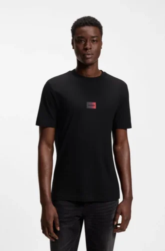 Gradient-logo T-shirt in cotton jersey