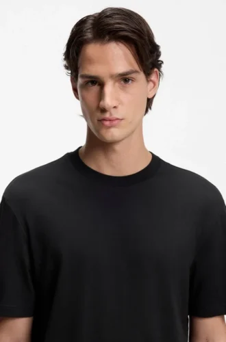 Gradient-logo T-shirt in cotton jersey