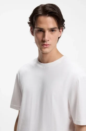 Gradient-logo T-shirt in cotton jersey