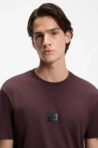 Gradient-logo T-shirt in cotton jersey