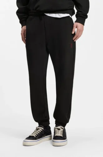 Gradient-logo tracksuit bottoms in cotton terry