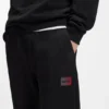 Gradient-logo tracksuit bottoms in cotton terry