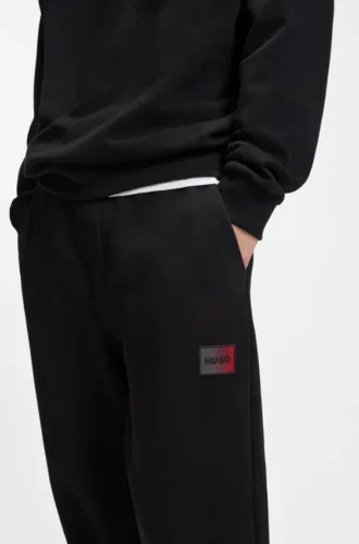 Gradient-logo tracksuit bottoms in cotton terry