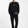 Gradient-logo tracksuit bottoms in cotton terry