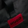 Grained backpack with stacked-logo trim