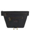 Grained belt bag with antique-gold-effect hardware