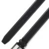 Grained-leather belt with gunmetal buckle Grained-leather belt with gunmetal buckle