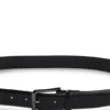 Grained-leather belt with gunmetal buckle Grained-leather belt with gunmetal buckle