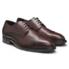 Grained-leather Derby shoes with cap toe Grained-leather Derby shoes with cap toe