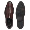 Grained-leather Derby shoes with cap toe Grained-leather Derby shoes with cap toe