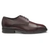 Grained-leather Derby shoes with cap toe Grained-leather Derby shoes with cap toe