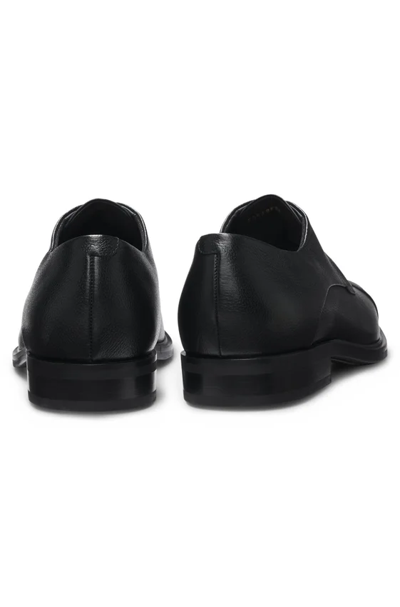 Grained-leather Derby shoes with cap toe Grained-leather Derby shoes with cap toe