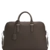 Grained-leather duffel bag with embossed logo Grained-leather duffel bag with embossed logo