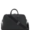 Grained-leather duffel bag with embossed logo Grained-leather duffel bag with embossed logo