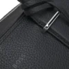 Grained-leather duffel bag with embossed logo Grained-leather duffel bag with embossed logo