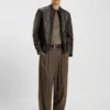Grained-leather jacket in a slim fit Grained-leather jacket in a slim fit