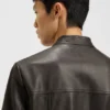 Grained-leather jacket in a slim fit Grained-leather jacket in a slim fit