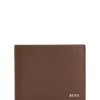 Grained-leather wallet with logo lettering Grained-leather wallet with logo lettering