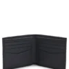 Grained-leather wallet with logo lettering Grained-leather wallet with logo lettering