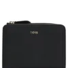 Grained-leather wallet with metallic logo lettering Grained-leather wallet with metallic logo lettering