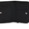 Grained-leather wallet with metallic logo lettering Grained-leather wallet with metallic logo lettering