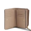 Grained-leather wallet with metallic logo lettering Grained-leather wallet with metallic logo lettering