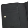Grained-leather wallet with metallic logo lettering Grained-leather wallet with metallic logo lettering