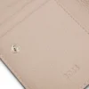 Grained-leather wallet with metallic logo lettering Grained-leather wallet with metallic logo lettering
