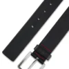Grainy embossed-leather belt with brushed metal hardware Grainy embossed-leather belt with brushed metal hardware