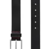 Grainy embossed-leather belt with brushed metal hardware Grainy embossed-leather belt with brushed metal hardware