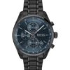 Grand Prix 44 chronograph watch with blue dial