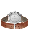 Grand Prix 44 chronograph watch with perforated leather strap