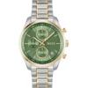 GRAND TOUR LADIES Two-tone watch with green dial and five-link bracelet GRAND TOUR LADIES Two-tone watch with green dial and five-link bracelet