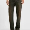 Green-cast regular-fit jeans in rigid denim Green-cast regular-fit jeans in rigid denim