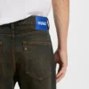 Green-cast regular-fit jeans in rigid denim Green-cast regular-fit jeans in rigid denim